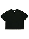 Cropped short sleeve t shirt black - C WEAR BY THE GENIUS - BALAAN 1