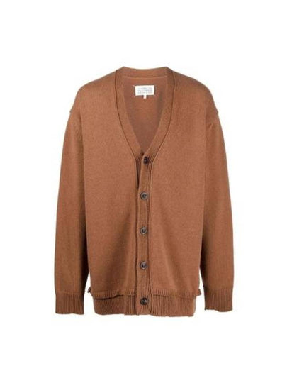 Elbow Patch Cardigan Camel - MAISON MARGIELA - BALAAN 2