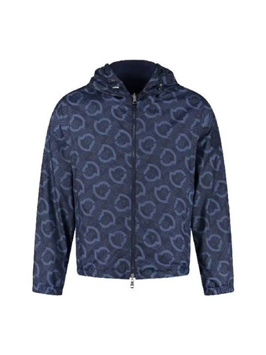 CRETES Reversible Hooded Jacket Navy Men's Jacket 1A00152 5955I 778 - MONCLER - BALAAN 1