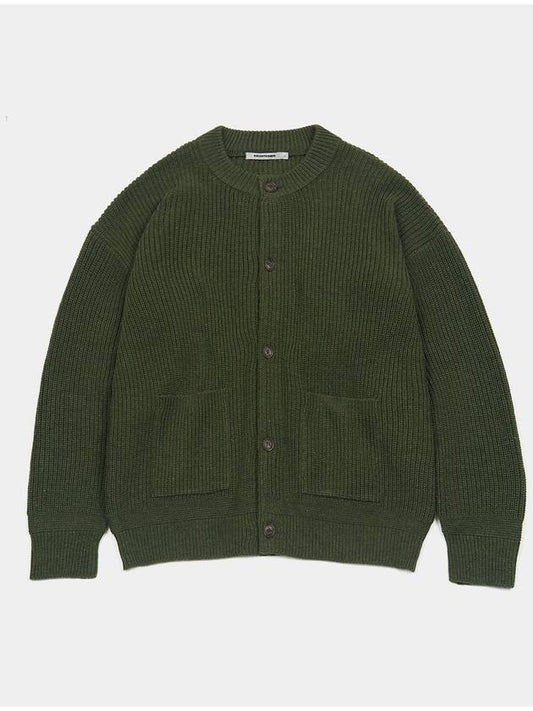 oversized wool knit cardigan green - EXCONTAINER - BALAAN 2