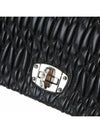 Crystal Cloque Nappa Leather Shoulder Bag Black - MIU MIU - BALAAN 8