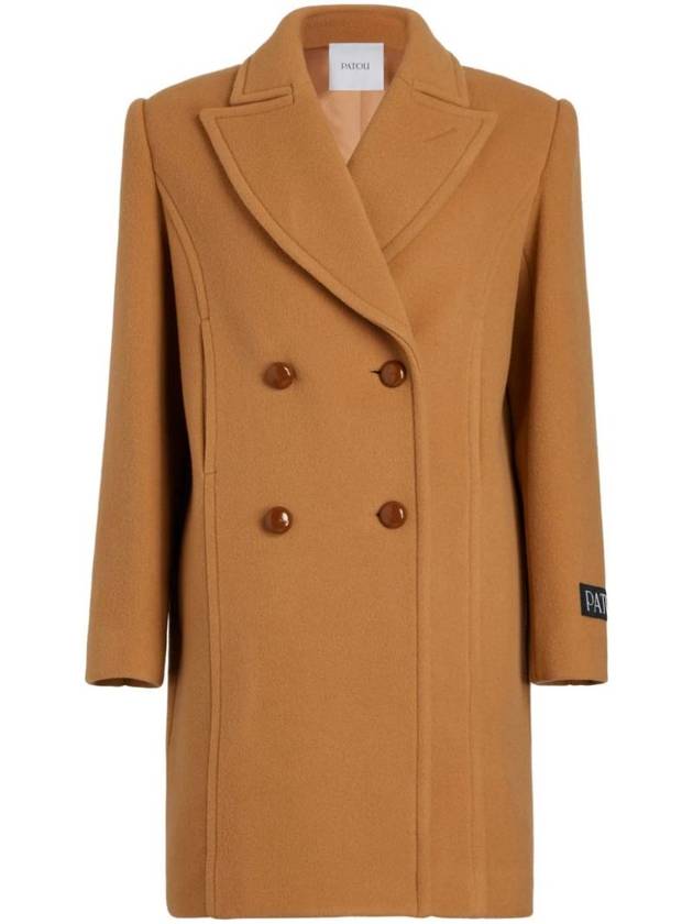 Soft Tailored Breasted Double Coat Beige - PATOU - BALAAN 1