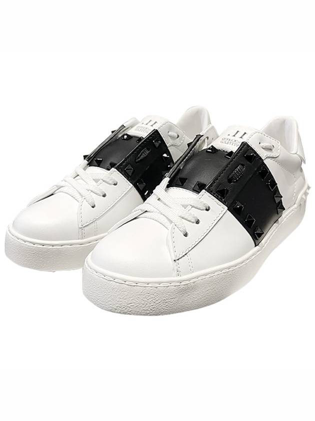 Rockstud Hidden Low Top Sneakers White - VALENTINO - BALAAN 2