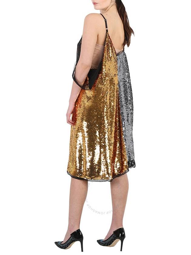 Burberry Ladies Gold Bicolor Sequin Cocktail Dress - BURBERRY - BALAAN 3