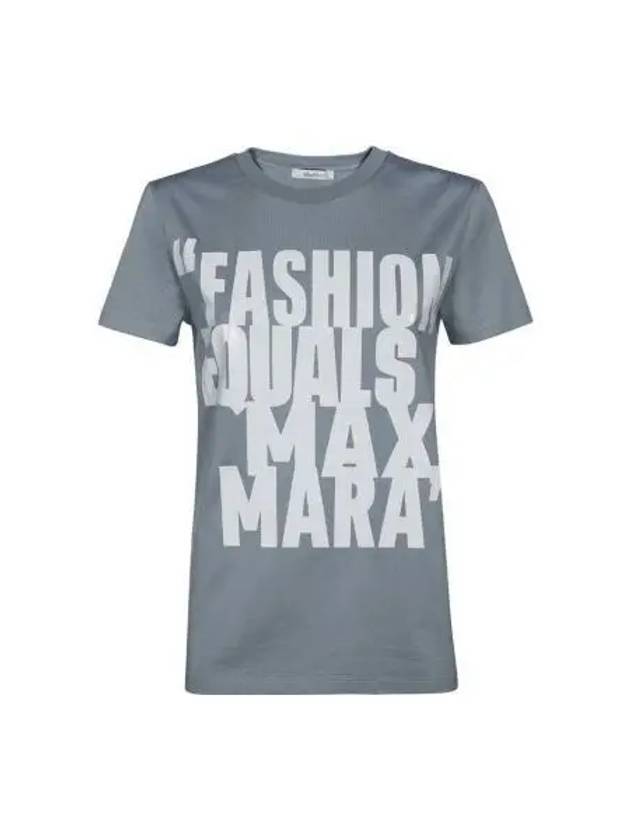 Gerard Cotton Jersey Short Sleeve T-Shirt Grey Blue - MAX MARA - BALAAN 2