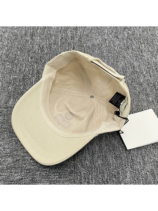 TYRONY Logo Ball Cap Hat Ecru Red CQ001XFB A3C05A ECRD - ISABEL MARANT ETOILE - BALAAN 7