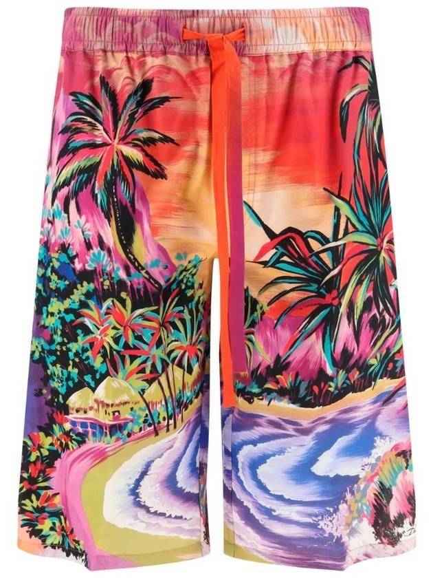 Men's Hawaiian Print Shorts - DOLCE&GABBANA - BALAAN 1