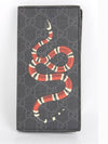 Snake long wallet black - GUCCI - BALAAN 1