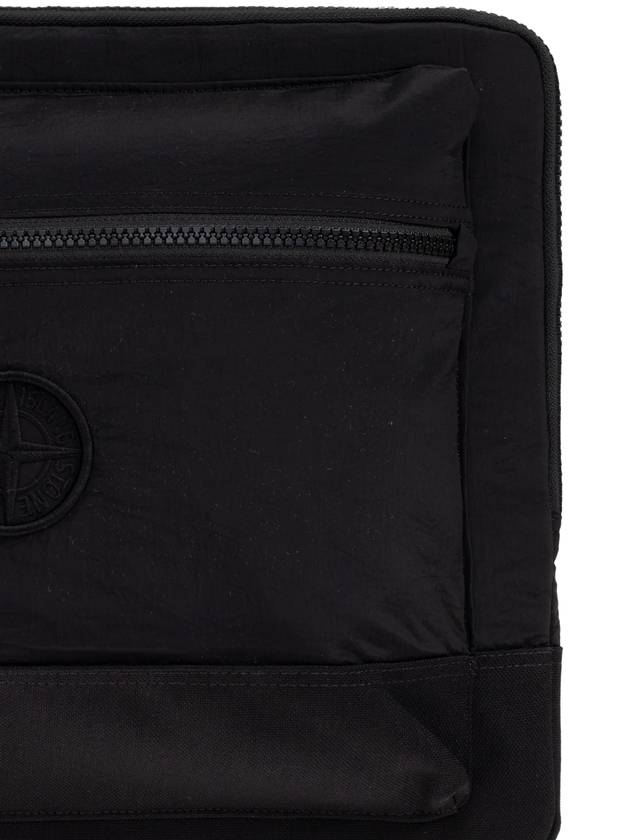 Stone Island Bag With Logo, Men's, Black - STONE ISLAND - BALAAN 6