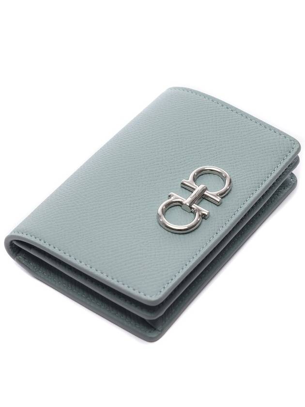 Gancini Leather Card Wallet Lucky Charm - SALVATORE FERRAGAMO - BALAAN 6