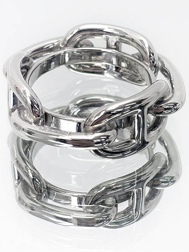 Sangdal Silver Scarf Ring 4VHEA41574 - HERMES - BALAAN 3