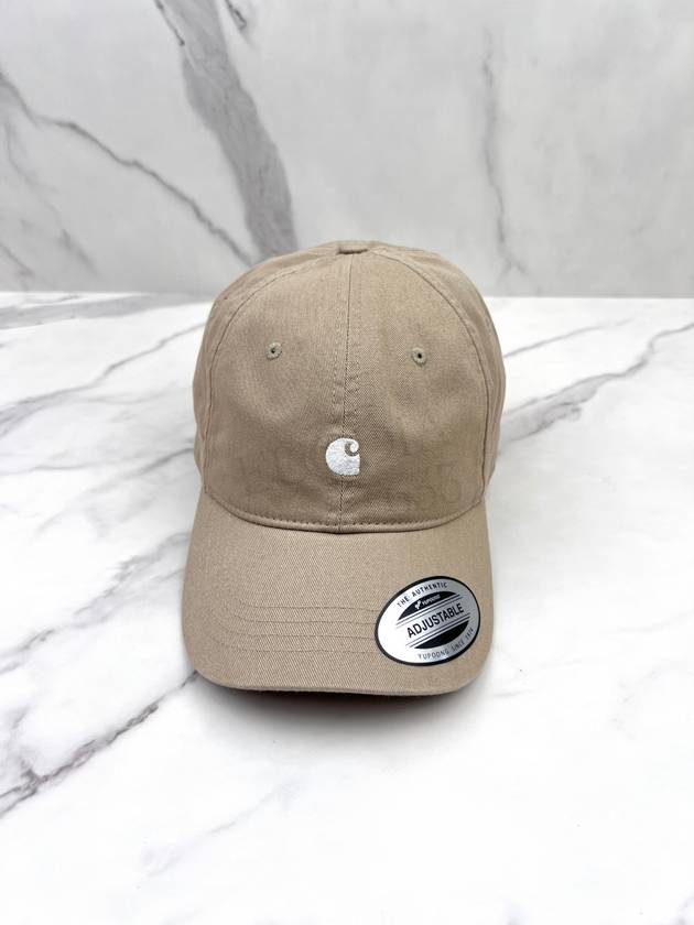 SS24 Men's WIP Madison Logo Cap Hat Saber White I023750 25WXX - CARHARTT - BALAAN 2