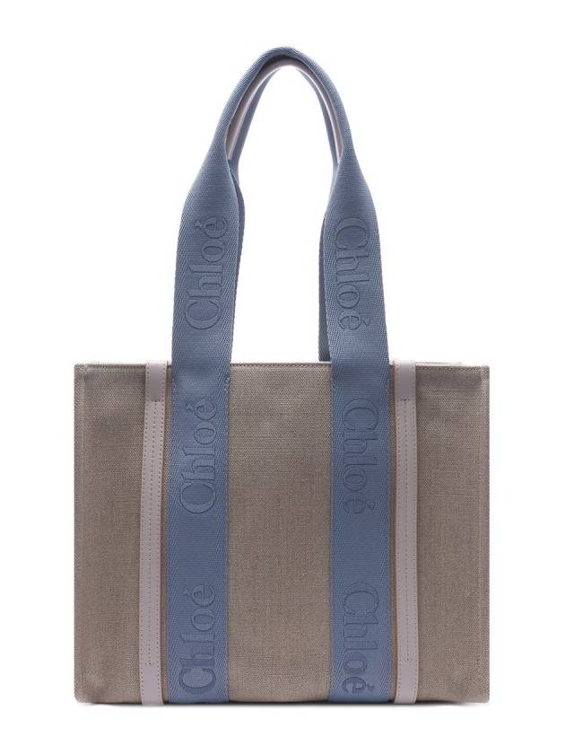 Woody Medium Tote Bag Blue - CHLOE - BALAAN 5