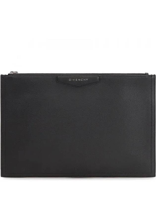 Antigona Logo Clutch Bag Black - GIVENCHY - BALAAN 2