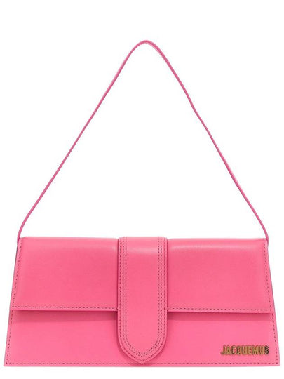 Le Bambino Long Flap Shoulder Bag Neon Pink - JACQUEMUS - BALAAN 2