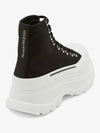 Tread Slick High Top Sneakers Black White - ALEXANDER MCQUEEN - BALAAN 4