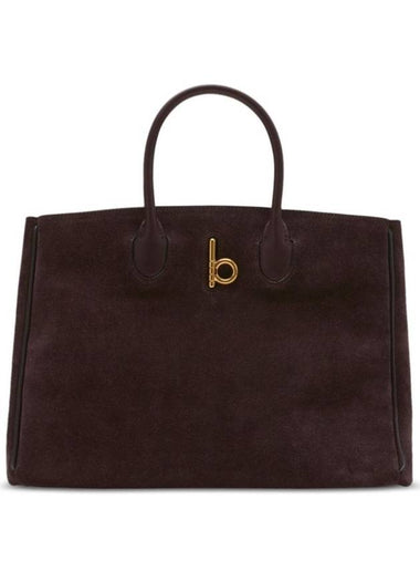 Rocking Horse Small Tote Bag Dark Brown - BURBERRY - BALAAN 1