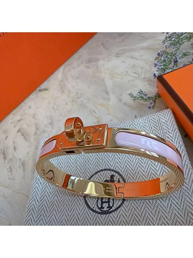 Mini Clic Kelly Bracelet Rose Gold - HERMES - BALAAN 6