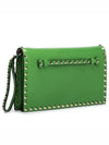 Rockstud Flap ClutchJW2B0399NBD Green - VALENTINO - BALAAN 2