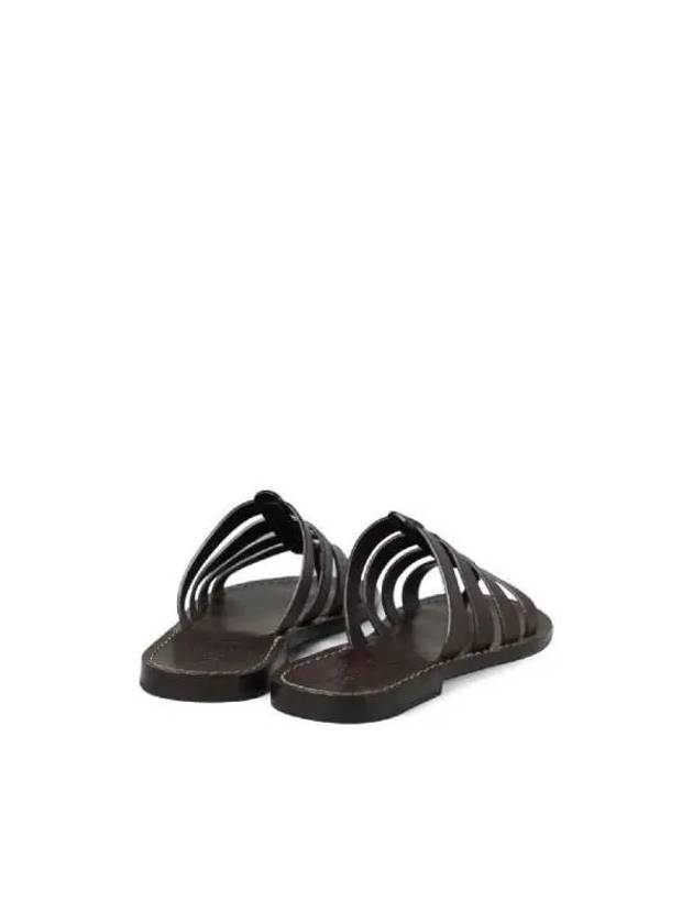 Cage Leather Sandals MZUELBM314C8894 - BRUNELLO CUCINELLI - BALAAN 4