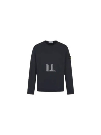 Wappen Patch Crew Neck Cotton Sweatshirt Navy - STONE ISLAND - BALAAN 2