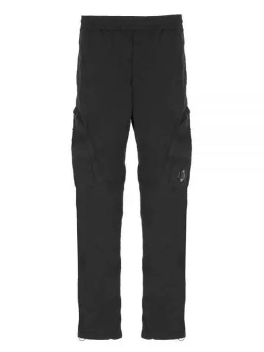 Chrome R Regular Zipper Cargo Straight Pants Black - CP COMPANY - BALAAN 1