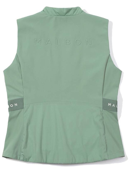 Light weight padded vest DARK MINT WOMAN - MALBON GOLF - BALAAN 2