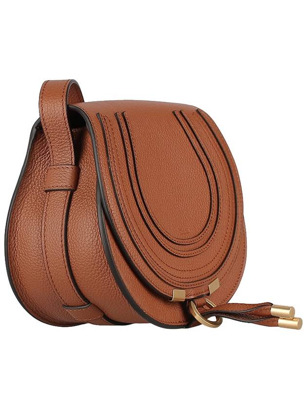 Marcie Saddle Small Grained Leather Cross Bag Tan - CHLOE - BALAAN 5