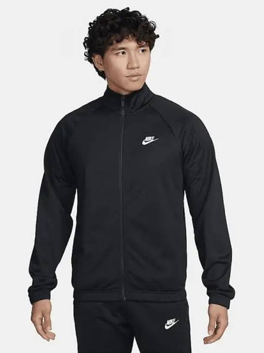 Club Men s Poly Knit Tracksuit Black White FB7352 010 699046 - NIKE - BALAAN 1