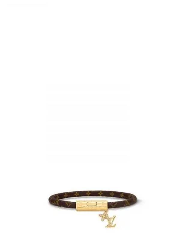 LV Push Monogram Bracelet Gold Brown - LOUIS VUITTON - BALAAN 2