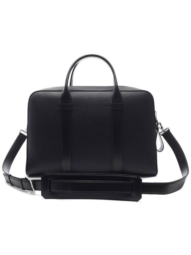 Pebble Texture Brief Case Black - TOM FORD - BALAAN 5