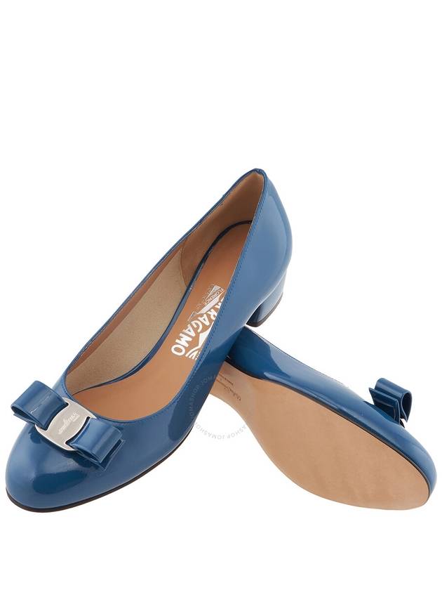 Women Pumps Heels Salvatore Ferragamo Blue Vara Bow Pump Shoe Size 7 5 D - SALVATORE FERRAGAMO - BALAAN 3