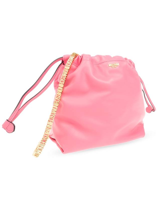 Moschino Leather Shoulder Bag, Women's, Pink - MOSCHINO - BALAAN 4