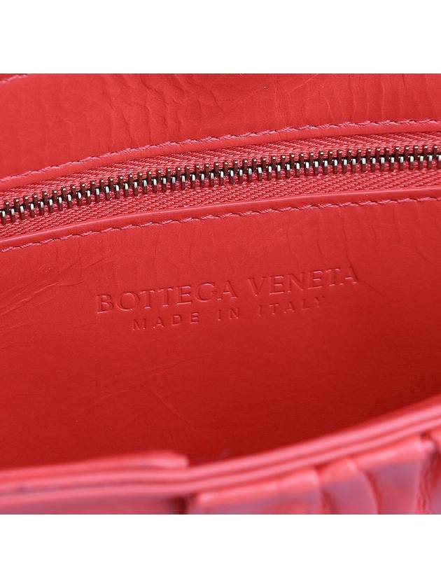 Cassette Intrecciato Leather Cross Bag Sunburst - BOTTEGA VENETA - BALAAN 8