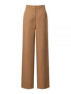 Gary Viscose Wide Pants Brown - MAX MARA - BALAAN 1