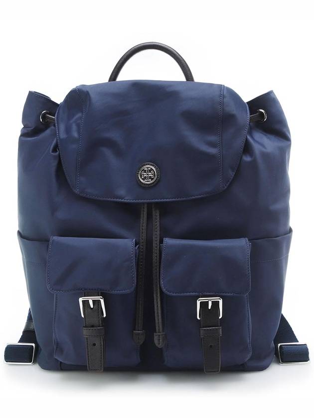 Virginia Flap Nylon Backpack Blue - TORY BURCH - BALAAN 3