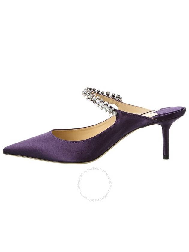 Jimmy Choo Bing 65 Cassis Satin Mules, Brand Size 35 ( US Size 5 ) - JIMMY CHOO - BALAAN 2