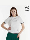 round pin tuck blouson short sleeve t-shirt DE2WTS123DG - DUVIK - BALAAN 3