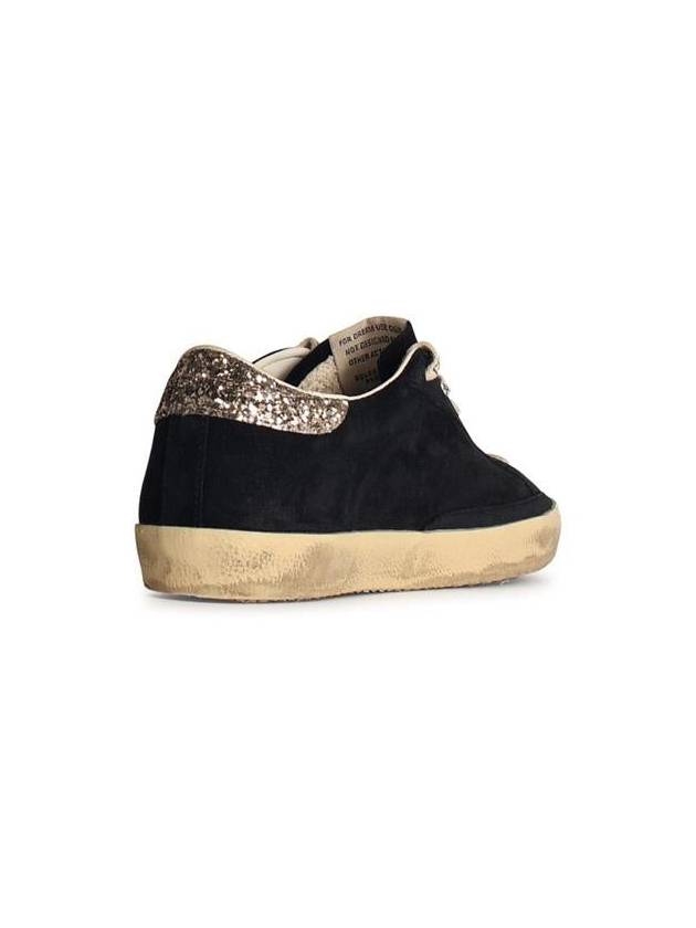 Superstar Glitter Tab Suede Low Top Sneakers Navy - GOLDEN GOOSE - BALAAN 4