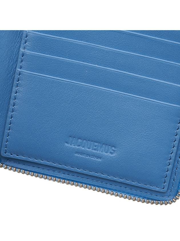 Le Carre Rond Lanyard Square Half Wallet Blue - JACQUEMUS - BALAAN 9