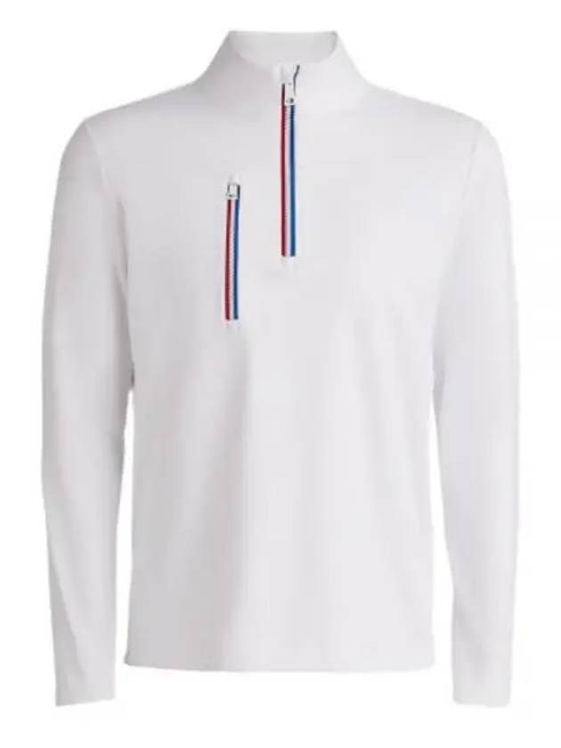 Men's Golf Daytona Tech Interlock Slim Fit Pullover Long Sleeve T-Shirt White - G/FORE - BALAAN 2