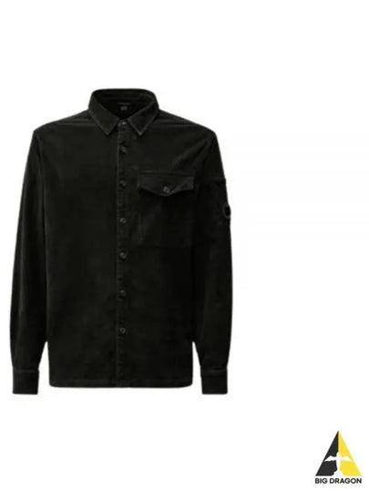 Lens Detail Long Sleeve Shirt Black - CP COMPANY - BALAAN 2