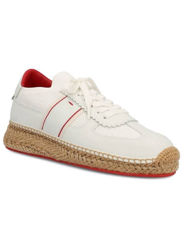 round toe lace-up sneakers 1240597_WH01 - CHRISTIAN LOUBOUTIN - BALAAN 3