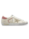 Superstar Pink Tab Low Top Sneakers Cream - GOLDEN GOOSE - BALAAN 2