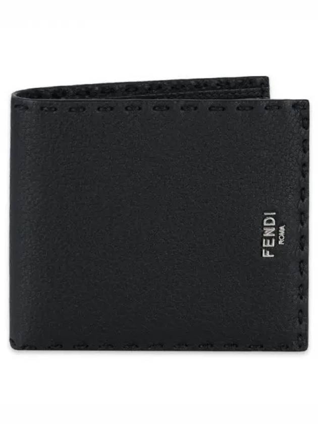 Selleria Leather Half Wallet Black - FENDI - BALAAN 2