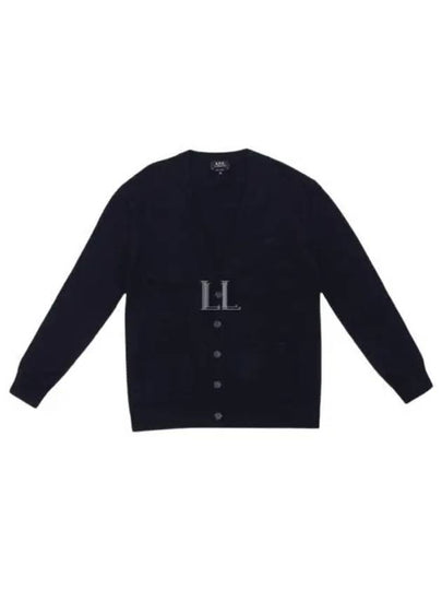 Men's Theo Wool Cardigan Navy - A.P.C. - BALAAN 2