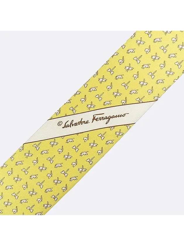 Ferragamo yellow color tie fashion accessories - SALVATORE FERRAGAMO - BALAAN 4