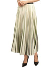 Paniere Long Pleated Skirt Green - MAX MARA - BALAAN 6