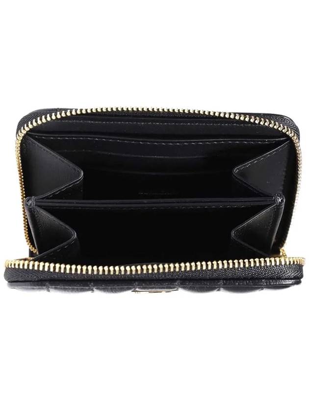 Lola Zipper Quilted Leather Half Wallet Black - BURBERRY - BALAAN 5