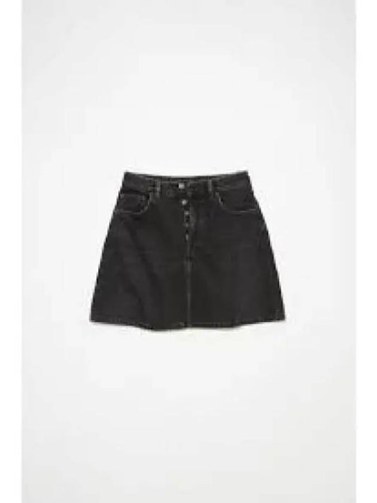 Denim Short H-line Skirt Black - ACNE STUDIOS - BALAAN 2